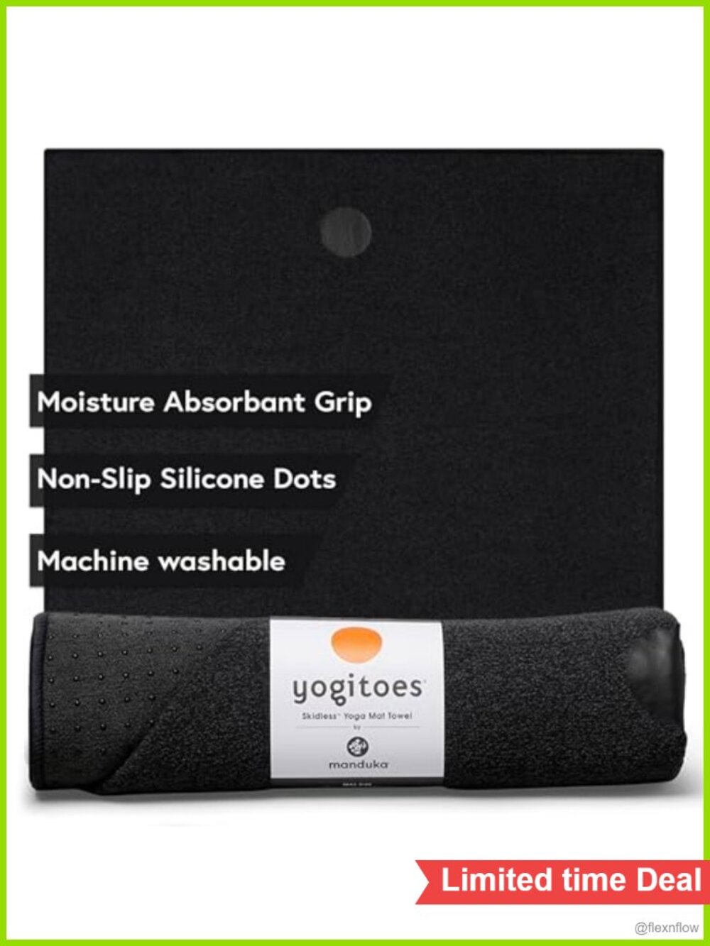 Yoga Mat Towel Skidless Non-Slip Quick Dry Polyester Blend 72 Inch Hot Yoga